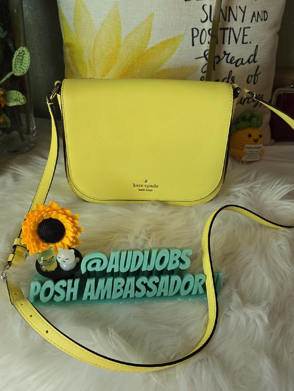 Kate Spade Bright Yellow Crossbody Bag